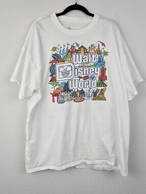White Disney Parks Walt Disney World Attractions Opening Dates T-shirt